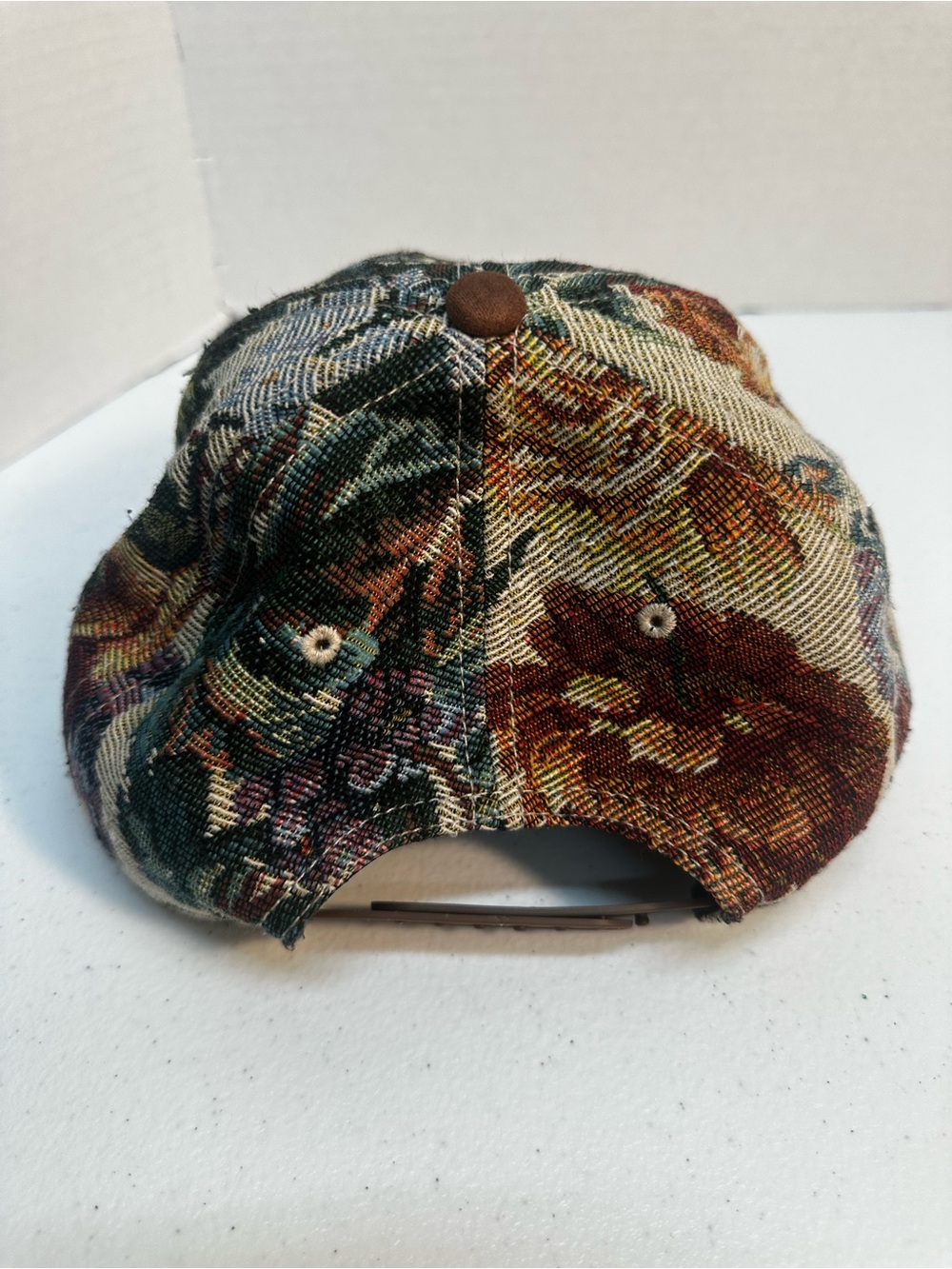 American Needle NY Yankees Floral Tapestry Strapback Hat Brown Brim OSFA - Picture 5 of 7